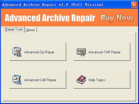 Advanced Archive Repair Screenshot