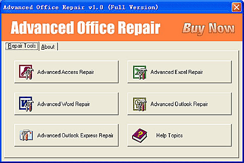 Advanced Office Repair Screenshot