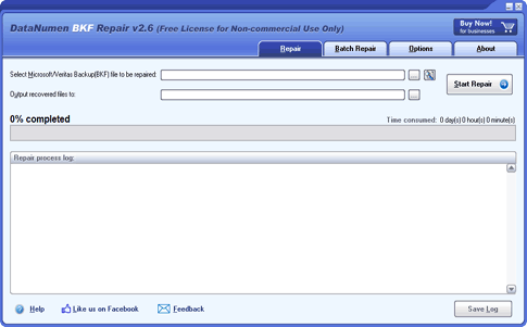 DataNumen BKF Repair screen shot
