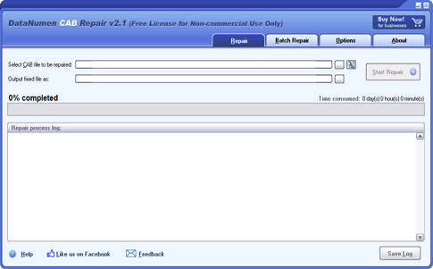 DataNumen CAB Repair screen shot