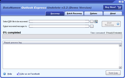 DataNumen Outlook Express Undelete - 恢复被删除的邮件丨“反”斗限免