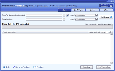 DataNumen Outlook Repair screen shot