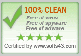 Softs43 "100% Clean" award