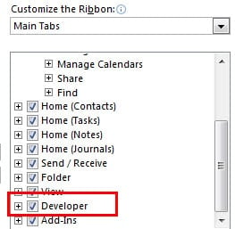 Customize the Ribbon