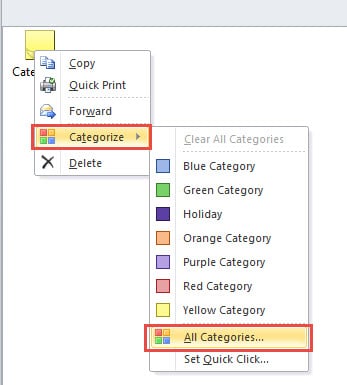 Choose “All Categories” Option