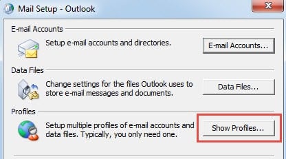 Create a New Outlook Profile