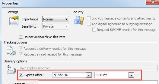 Manually Mark Emails as Expired