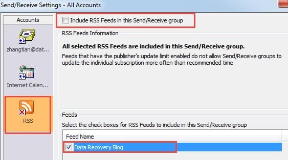 Prevent RSS Feeds from Updating Automatically