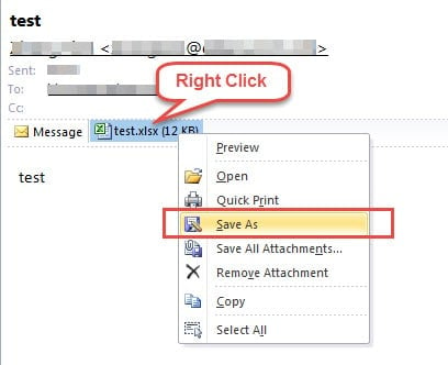 Save Outlook Attachments