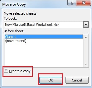 Select Create a Copy