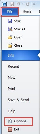 “File” Menu