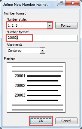 Customize "Number Format"