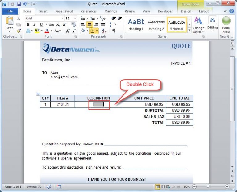 How to easily create a drop down list in your word document