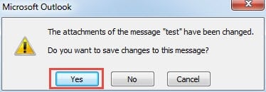 Ask Whether to Save the Changes in This Message