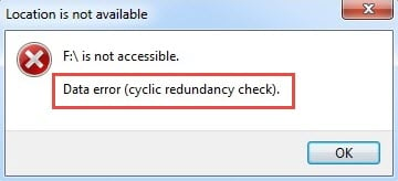 Data Error (Cyclic Redundancy Check)