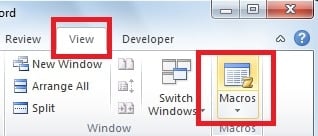 Click “Macros”