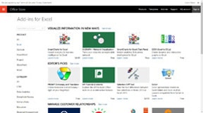 Excel Add-ins on Official Office Store