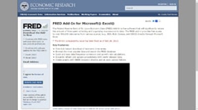 FRED Add-In for MS Excel