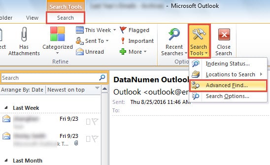 How to Search Outlook.com Email