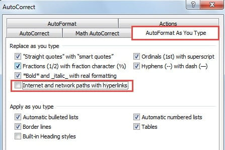 AutoFormat As You Type