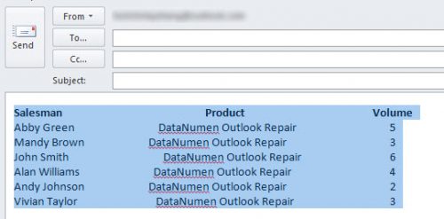 How to Convert Between Text and Table in Outlook Messages