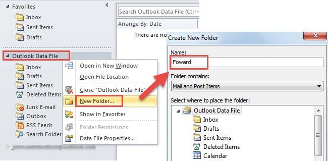 Create a new mail folder