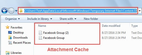 Find Attachment Cache