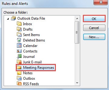 Move to "Meeting Responses" Folder