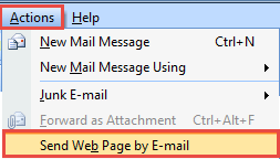 Send Web Page by Email