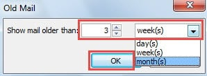 Show Mail Older than
