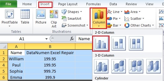 Create a Bar Chart