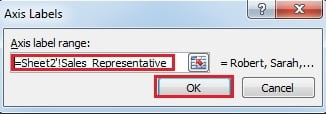 Input Axis Label Range