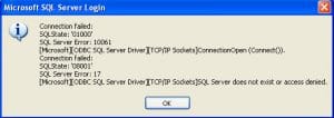 SQL Server Error 17