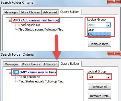 Change "AND" to "OR" Criteria