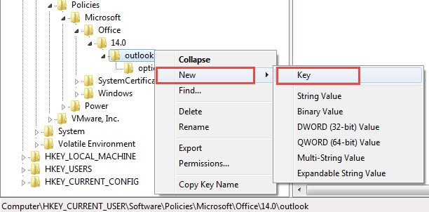 Create "Preferences" Key