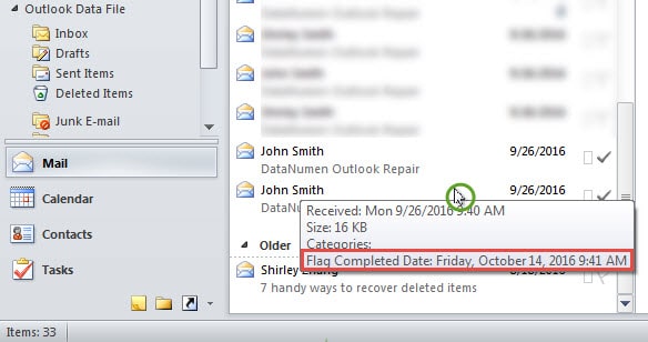 Get the Accurate Time When an Email Is Marked as Completed