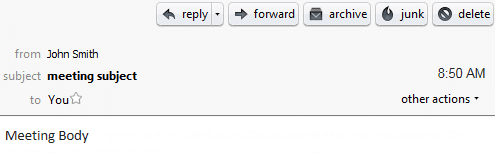 Meeting without Details in Mozila Thunderbird