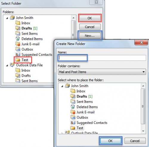2 Methods to Save Sent Items to a Specified Folder in Outlook