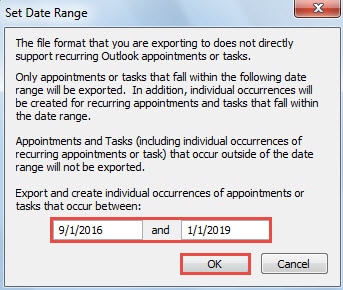 Set Date Range