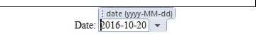 Date Control with A Format Hint