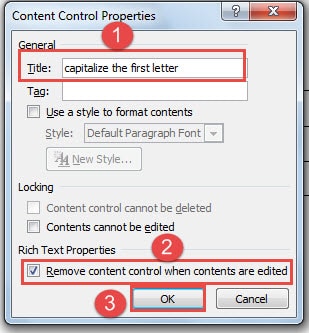 Input Requirement And Check the Box ->Click "OK"