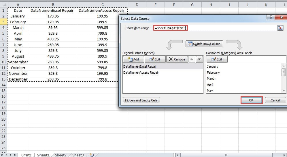 Chart Data Range