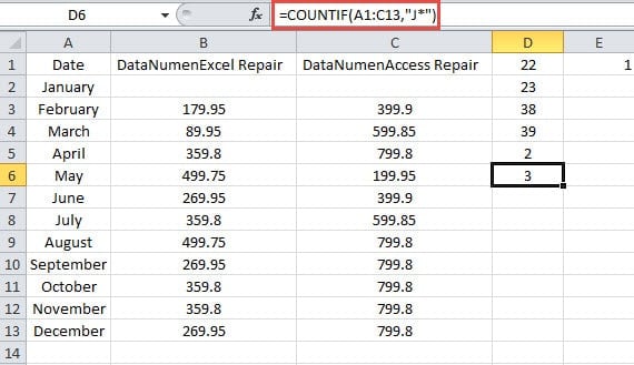 COUNTIF Function