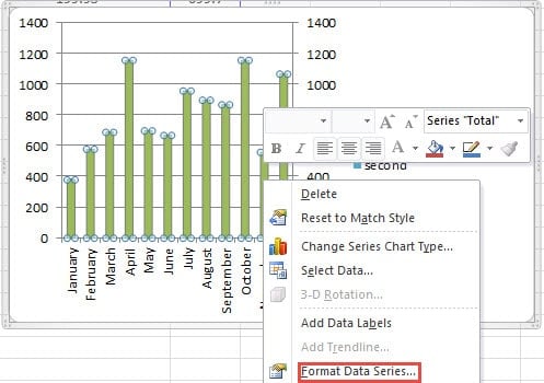 Click Format Data Series