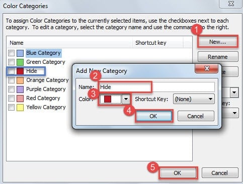 Create a New Color Category