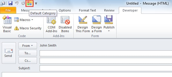 Default Category in QAT