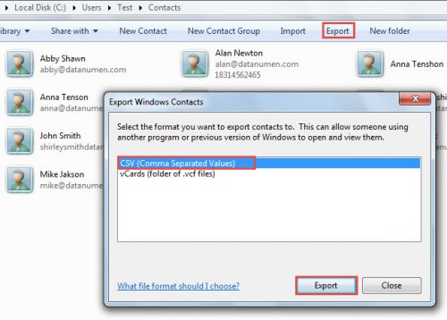 2 Steps to Import Multiple Contacts from a Single vCard File into Outlook