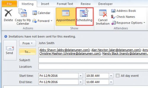 restore deleted meeting in outlook
