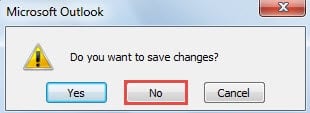 No Save Changes