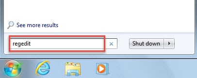 Search Regedit